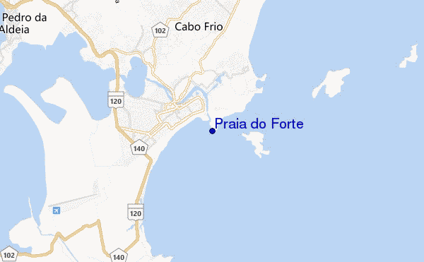 carte de localisation de Praia do Forte