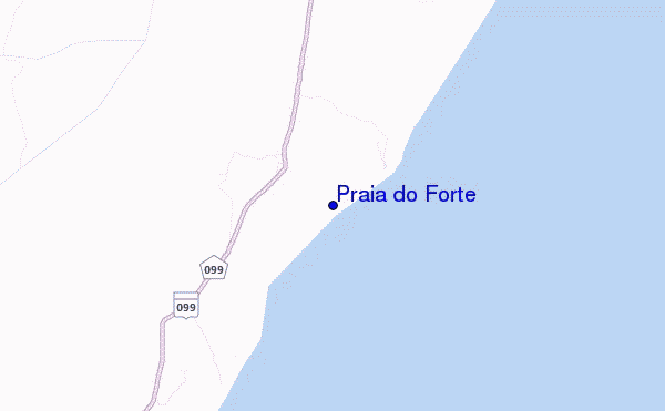 carte de localisation de Praia do Forte