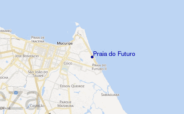 carte de localisation de Praia do Futuro