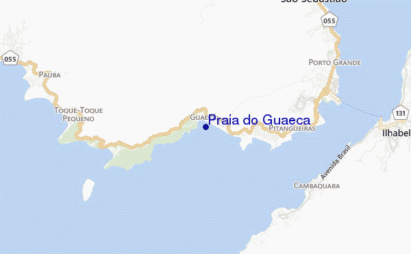 carte de localisation de Praia do Guaeca
