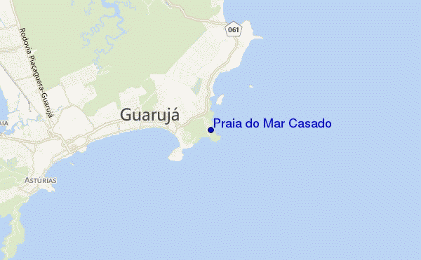 carte de localisation de Praia do Mar Casado