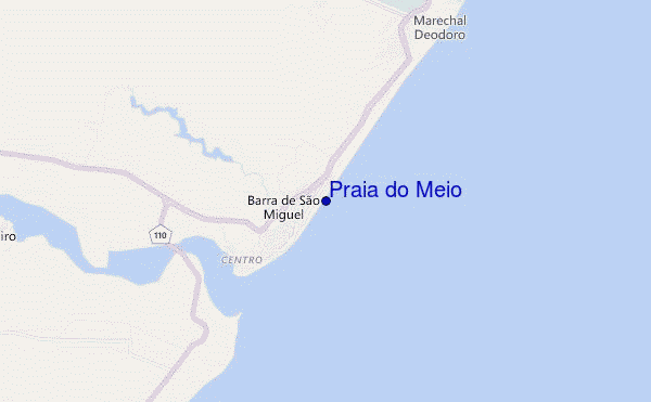 carte de localisation de Praia do Meio