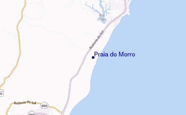 carte de localisation de Praia do Morro