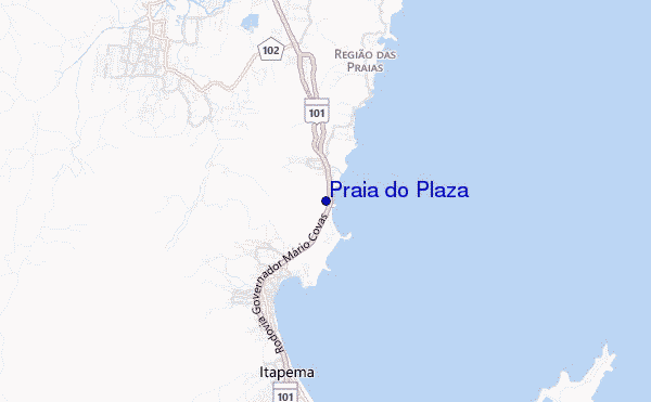 carte de localisation de Praia do Plaza