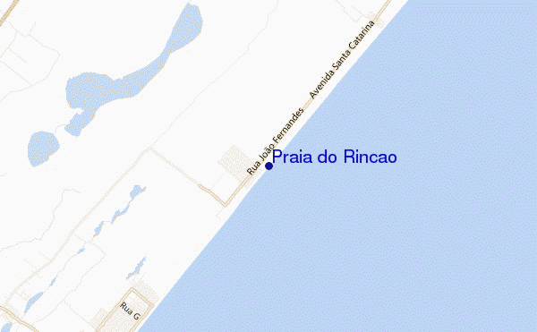 carte de localisation de Praia do Rincao