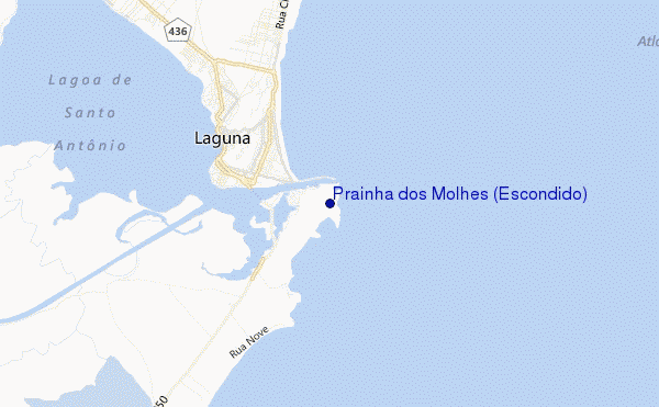 carte de localisation de Prainha dos Molhes (Escondido)