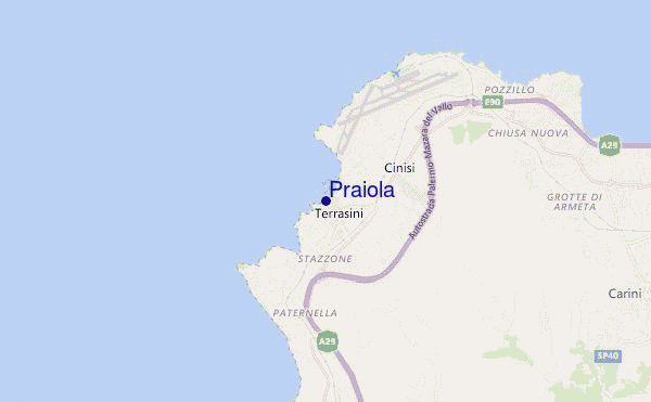 carte de localisation de Praiola
