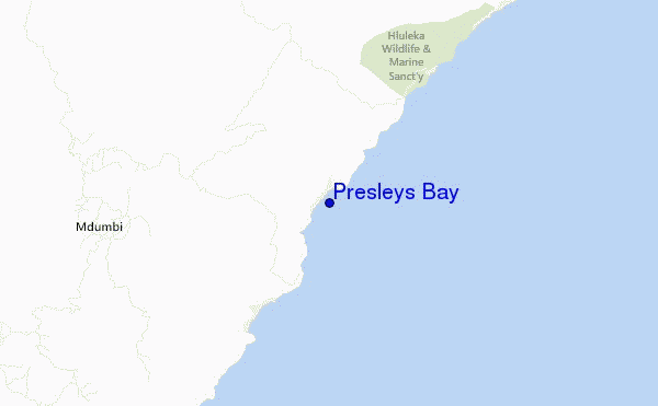 carte de localisation de Presleys Bay