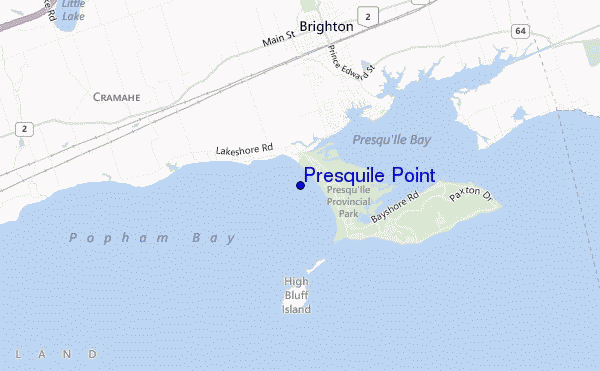 carte de localisation de Presquile Point
