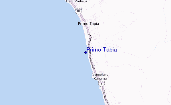carte de localisation de Primo Tapia