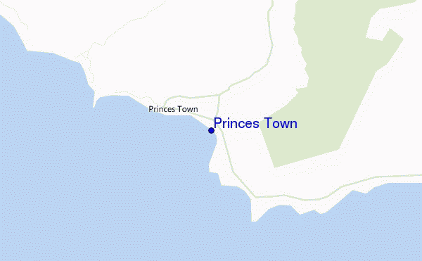 carte de localisation de Princes Town
