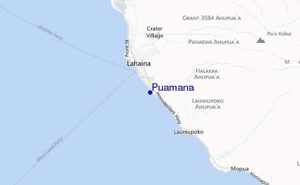 carte de localisation de Puamana