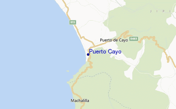carte de localisation de Puerto Cayo