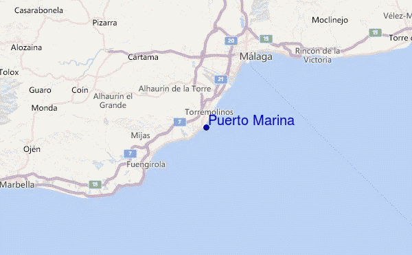 Puerto Marina Location Map