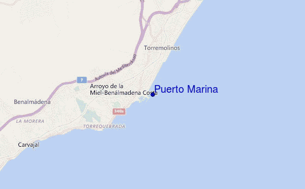 carte de localisation de Puerto Marina