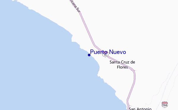carte de localisation de Puerto Nuevo