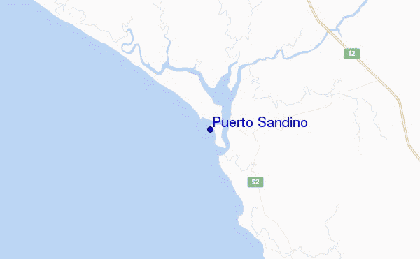 carte de localisation de Puerto Sandino
