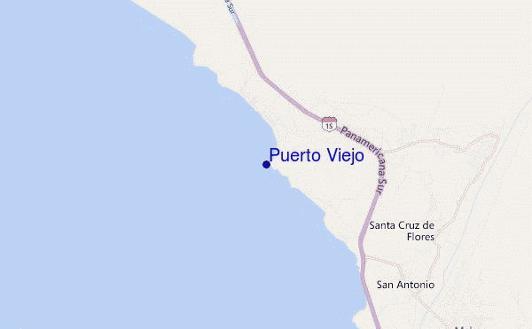 carte de localisation de Puerto Viejo