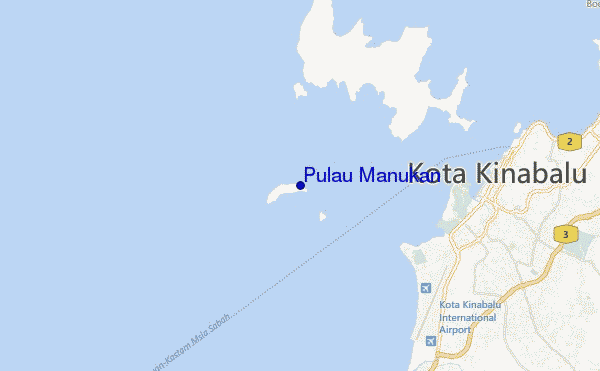 carte de localisation de Pulau Manukan