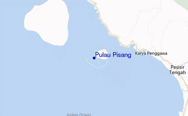 carte de localisation de Pulau Pisang