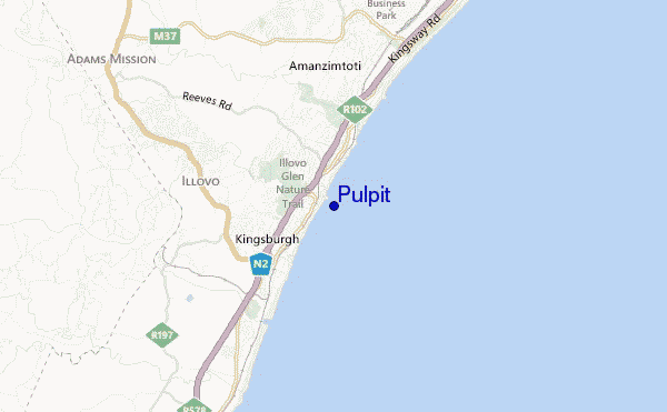 carte de localisation de Pulpit