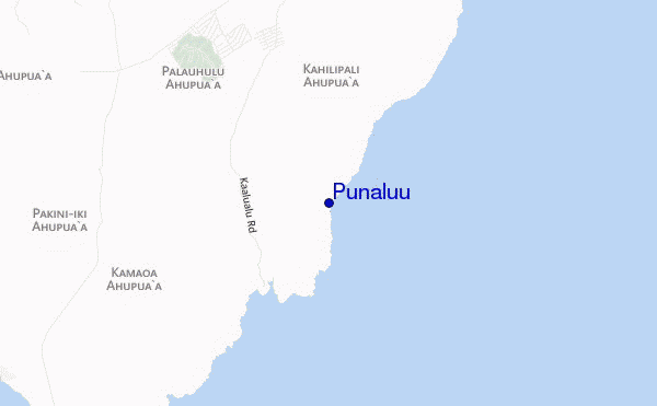 carte de localisation de Punaluu
