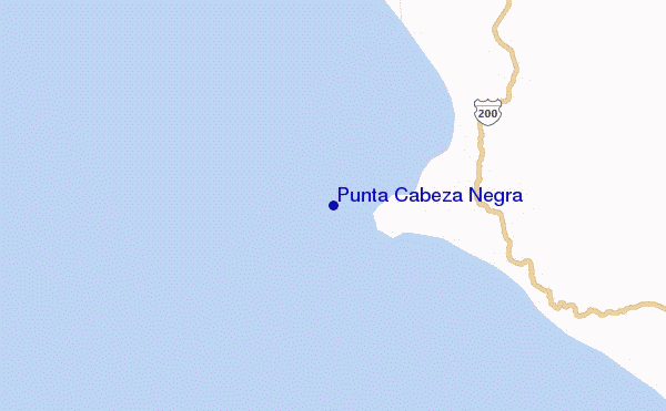 carte de localisation de Punta Cabeza Negra