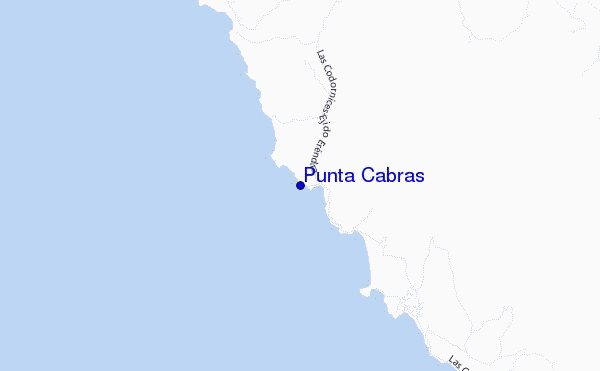 carte de localisation de Punta Cabras