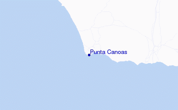 carte de localisation de Punta Canoas