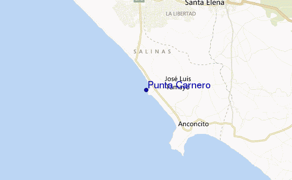 carte de localisation de Punta Carnero