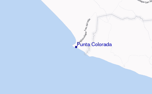 carte de localisation de Punta Colorada