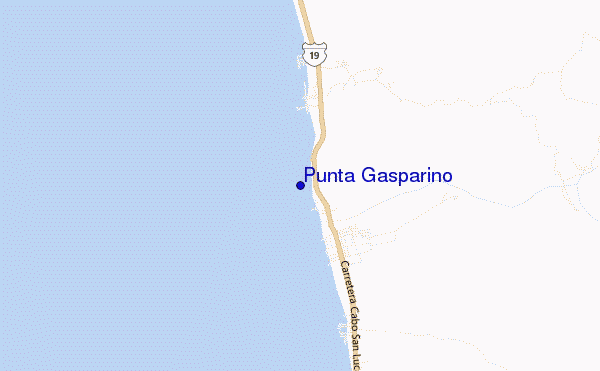 carte de localisation de Punta Gasparino