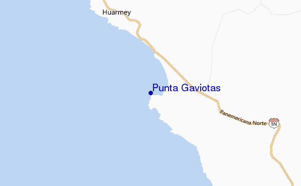 carte de localisation de Punta Gaviotas