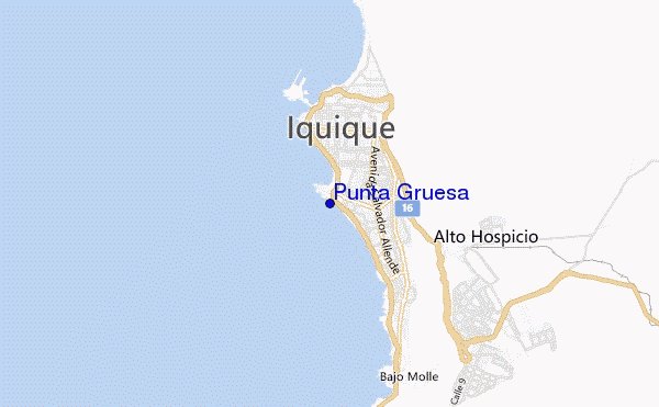 carte de localisation de Punta Gruesa