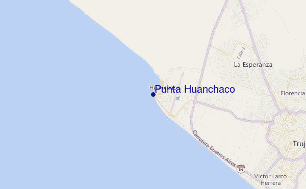 carte de localisation de Punta Huanchaco