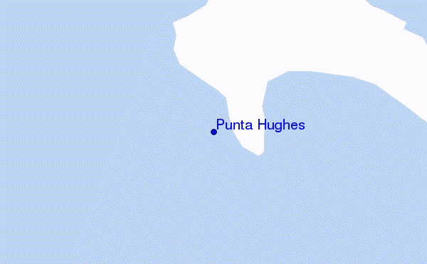 carte de localisation de Punta Hughes