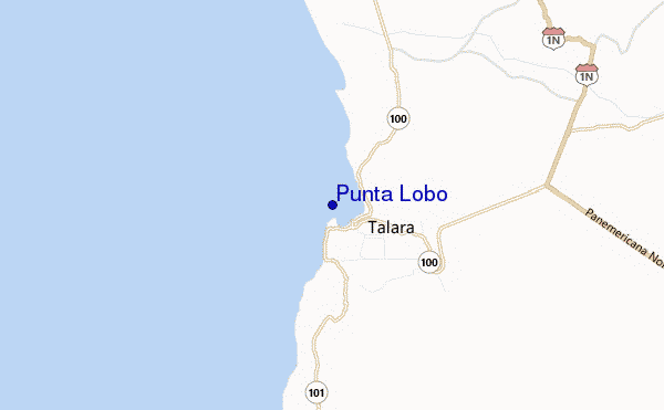 carte de localisation de Punta Lobo