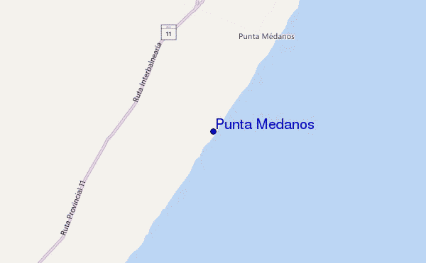 carte de localisation de Punta Medanos