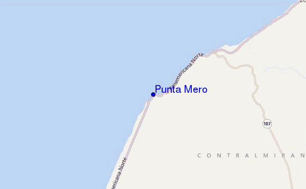 carte de localisation de Punta Mero