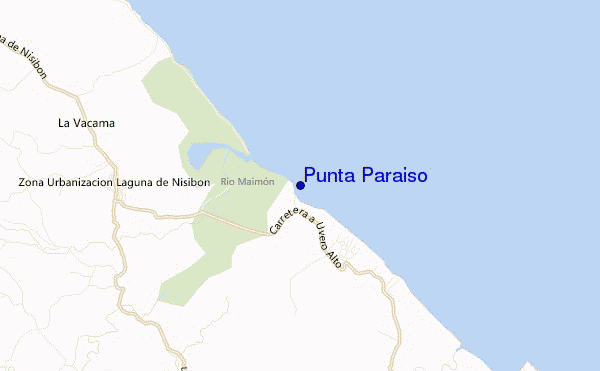 carte de localisation de Punta Paraiso