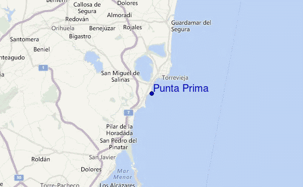Punta Prima Location Map