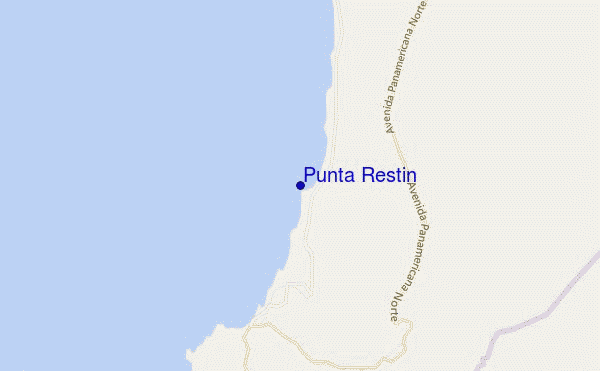 carte de localisation de Punta Restin
