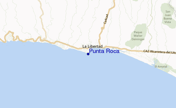 carte de localisation de Punta Roca