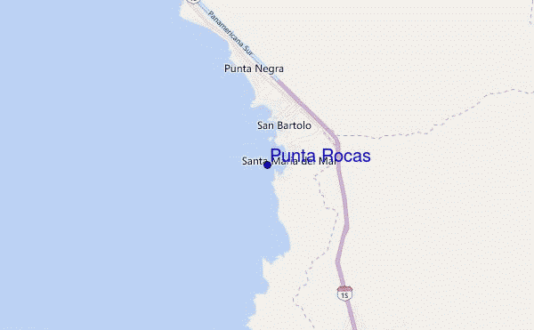 carte de localisation de Punta Rocas