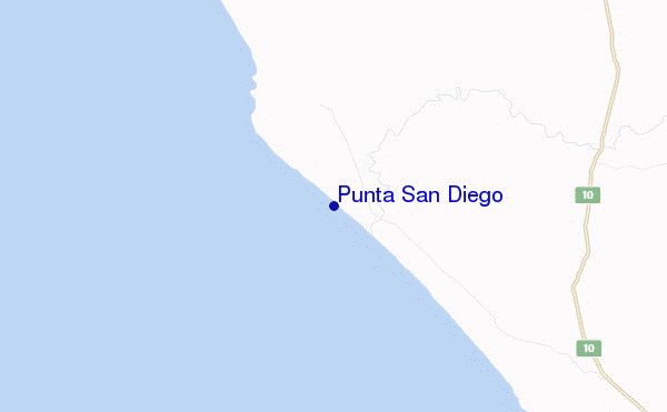 carte de localisation de Punta San Diego