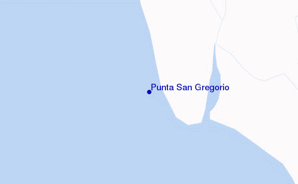 carte de localisation de Punta San Gregorio