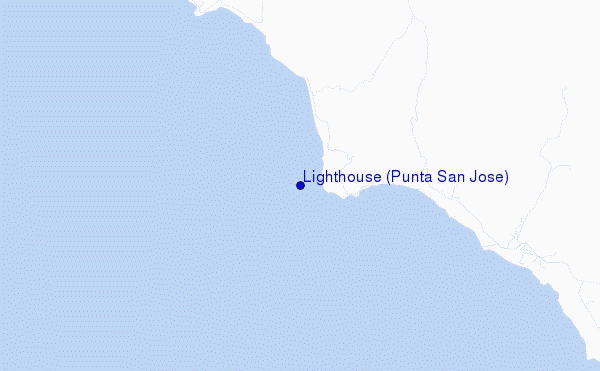 carte de localisation de Lighthouse (Punta San Jose)