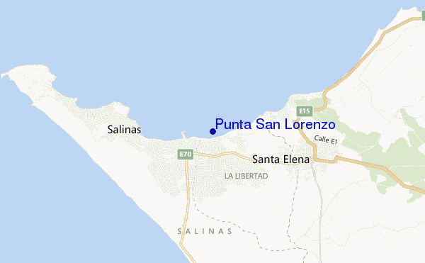 carte de localisation de Punta San Lorenzo