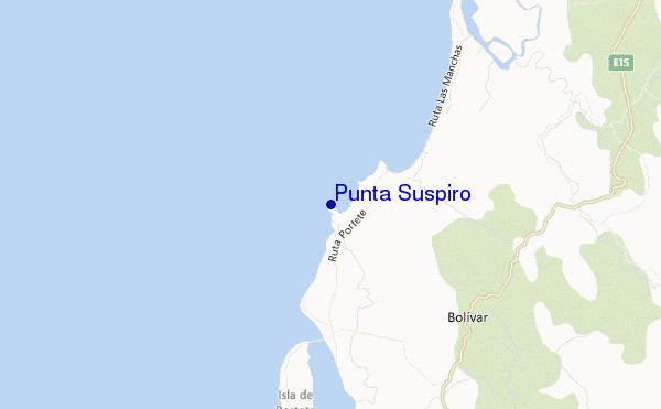 carte de localisation de Punta Suspiro