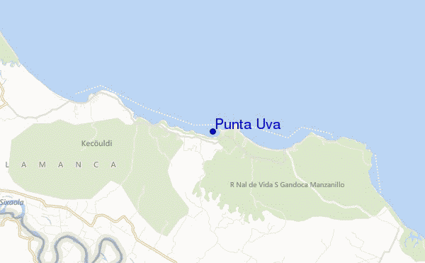 carte de localisation de Punta Uva
